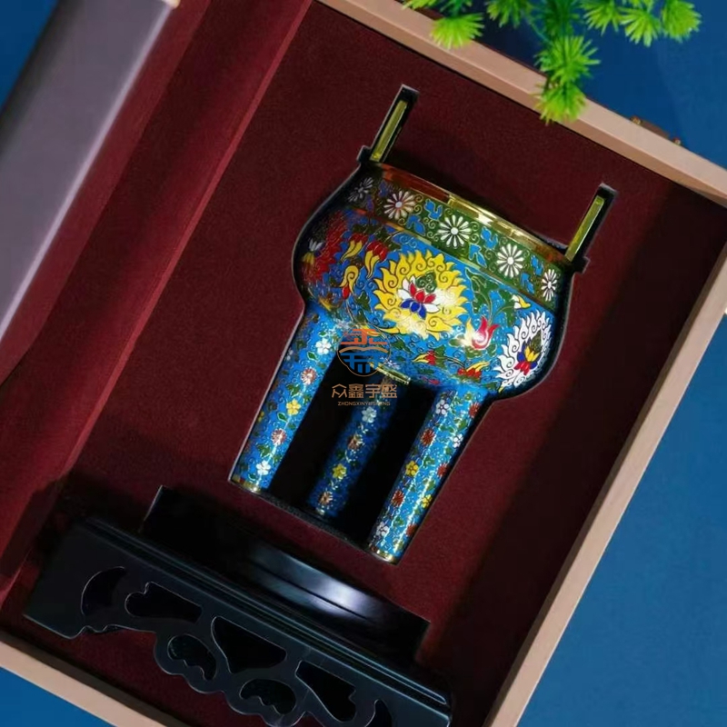 丁明鸿创作 宫廷珐琅《盛世华鼎》