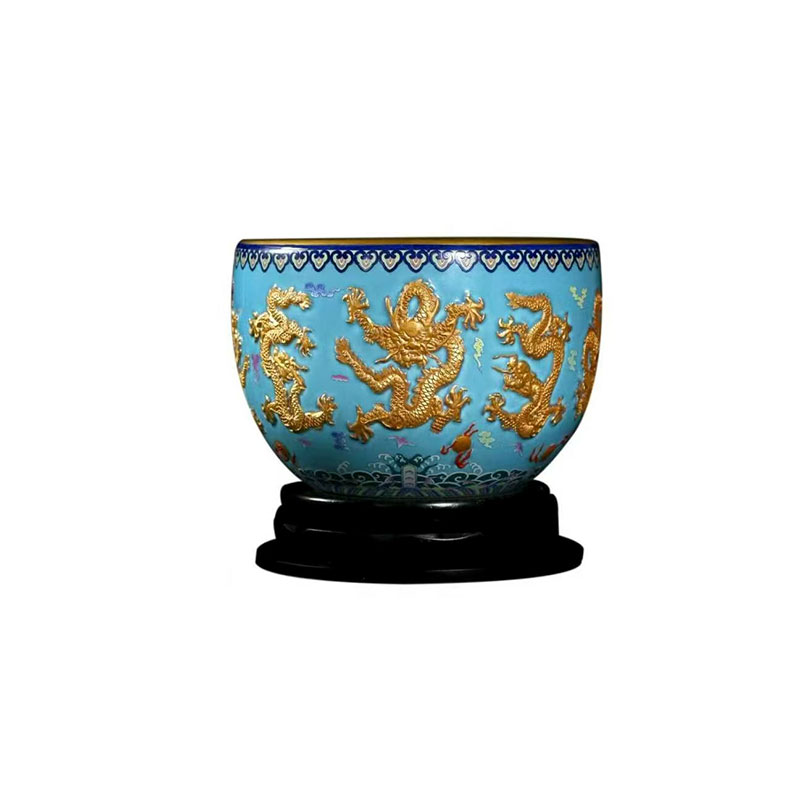 太平盛世九龙缸 王锡良、周国桢、王璜联袂创作